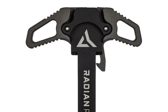 Radian Raptor SD Ambi Charging handle tungsten grey is machined from 7075-T6 aluminum